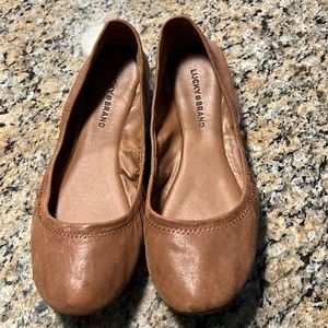 Lucky Brand Leather Ballerina Flats